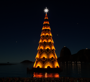 Rio se ilumina com a árvore da Enseada de Botafogo